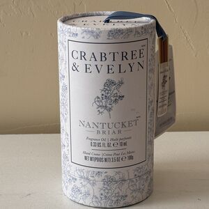 Crabtree & Evelyn Nantucket Briar Perfume Fragrance Oil .33 oz Hand Cream 3.5 oz